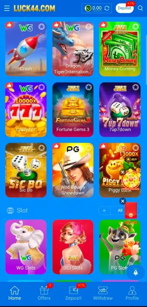 Luck44 Game